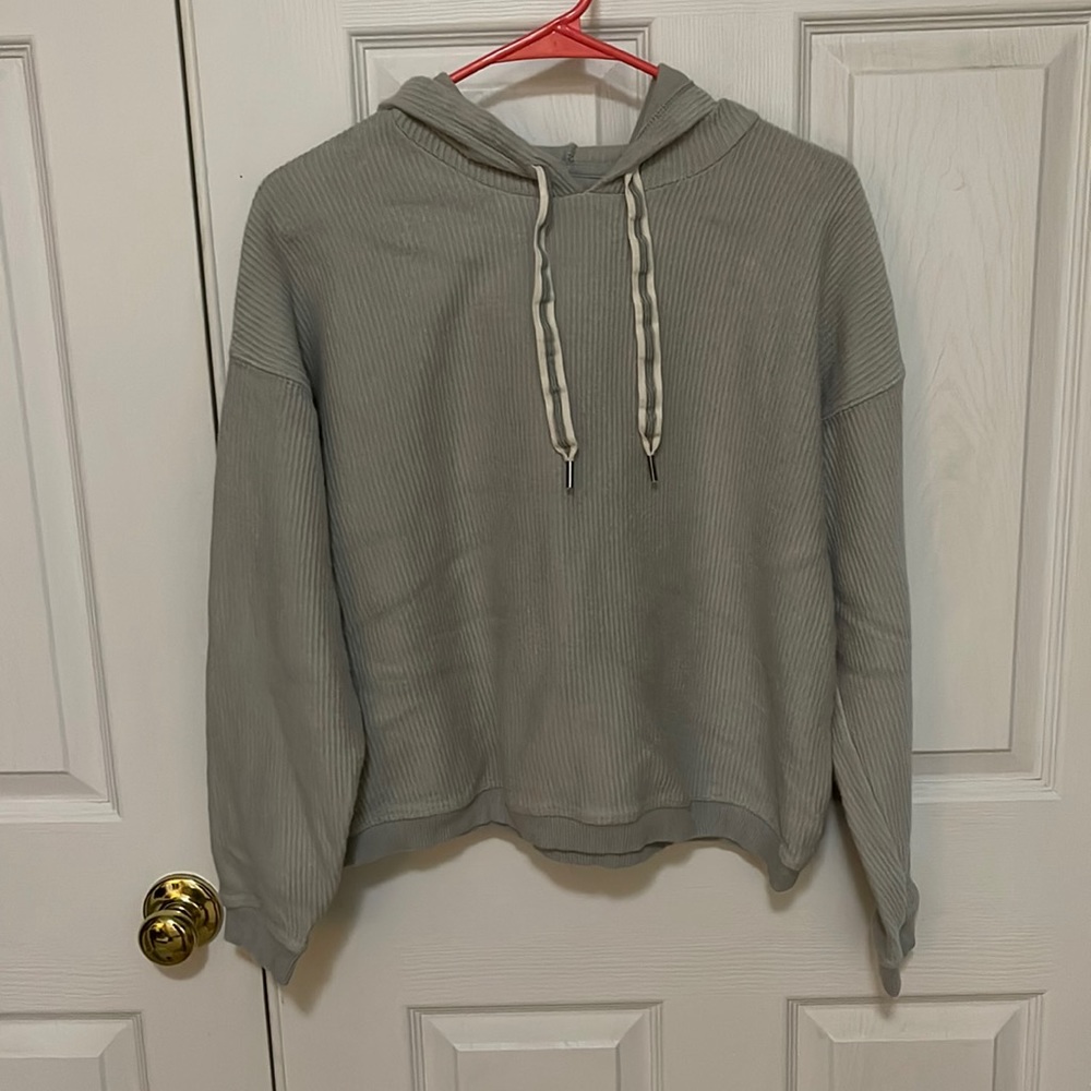 Aerie Ribbed Cropped Hoodie